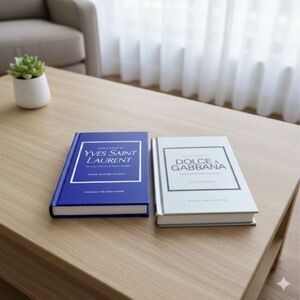 Dolce & Gabbana and Yves Saint Laurent Fashion Book Set